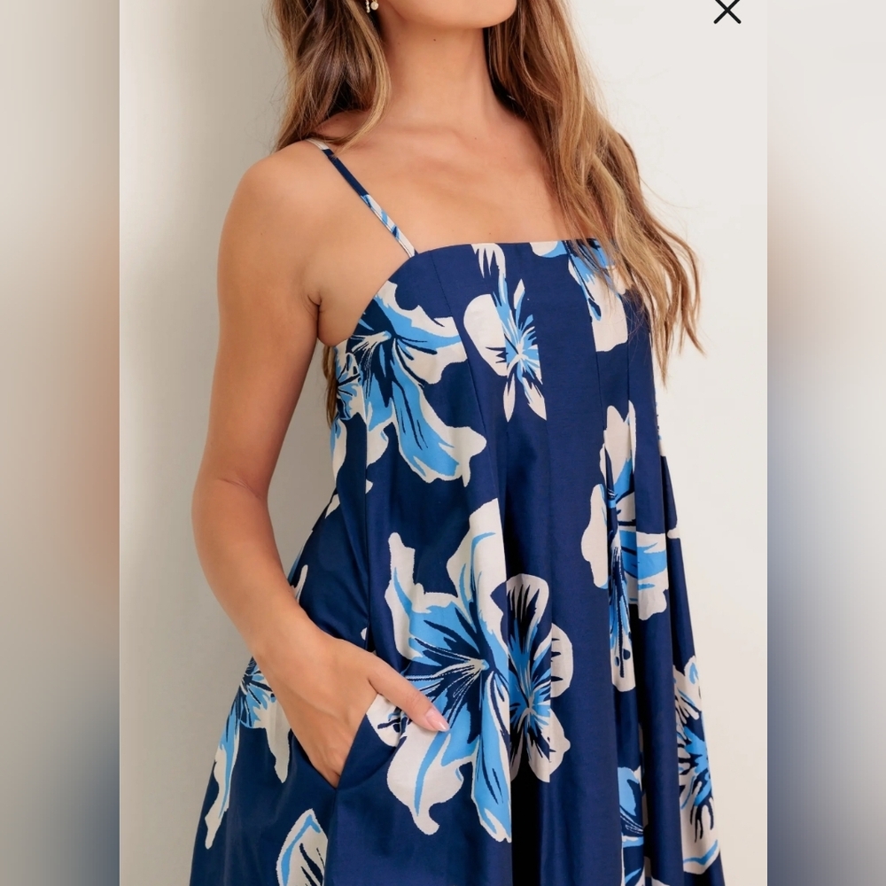 FLYING TOMATO A Line Cotton Maxi Dress Size S LIKE NEW - Picture 10 of 12